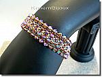 Bracelet AIKO - Cristal Swarovski, rocailles