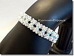 Bracelet Argent X STARDUST - Cristal Swarovski et perles stardust en argent massif